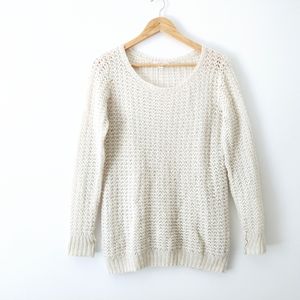 Sun & Shadow Wool Mohair Scoop Neck Pullover Sweater Sz S